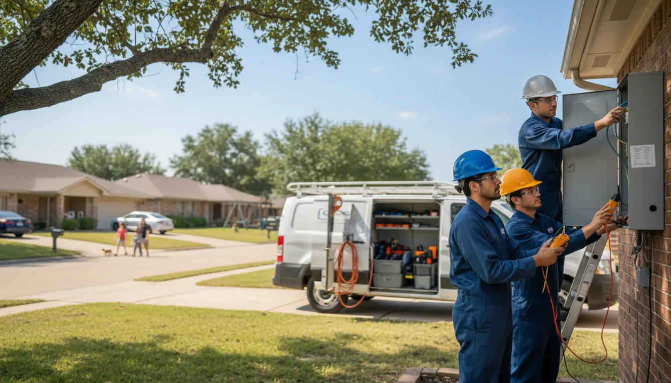 Certified electrician providing emergency electrical services in Pelham, GA